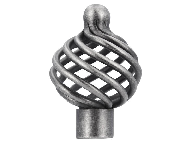 Meubelknop antiek ijzer look Cage T-model 34mm 34x34x53mm