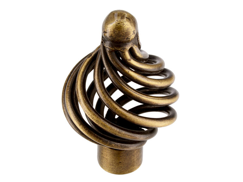 Meubelknop brons look Cage 34mm 34x34x53mm
