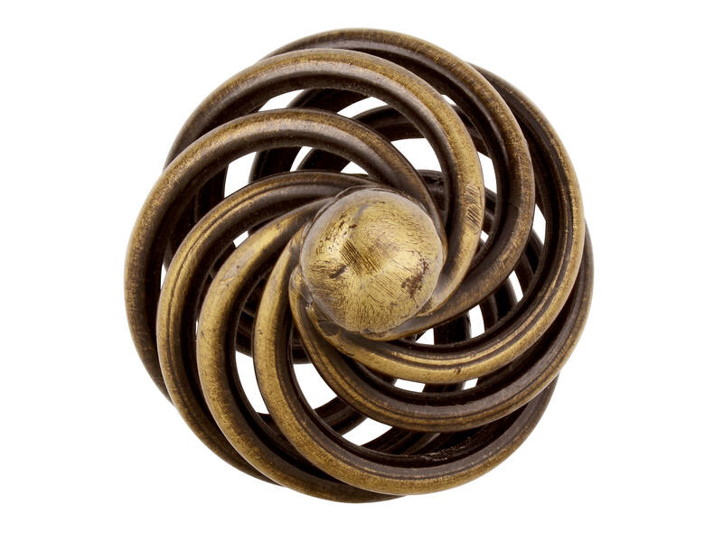 Meubelknop brons look Cage 34mm 34x34x53mm