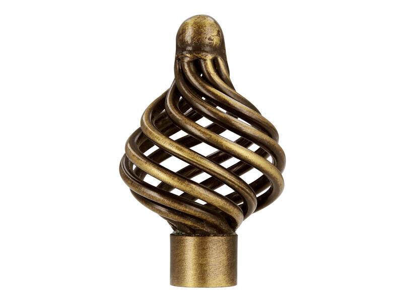 Meubelknop brons look Cage 34mm 34x34x53mm