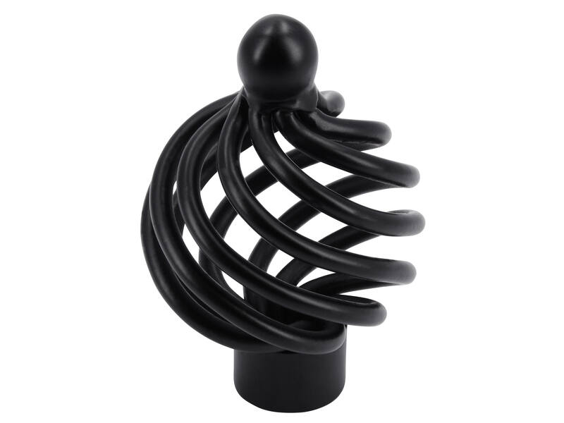Meubelknop zwart Cage 34mm 34x34x53mm