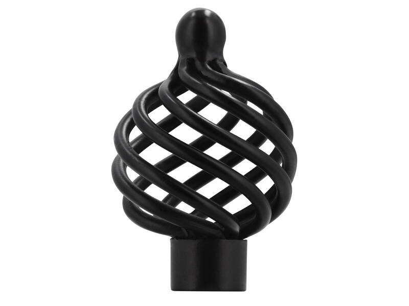 Meubelknop zwart Cage 34mm 34x34x53mm