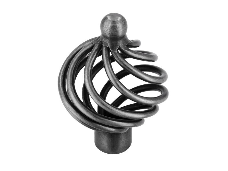 Meubelknop antiek ijzer look Cage T-model 40mm 40x40x57mm