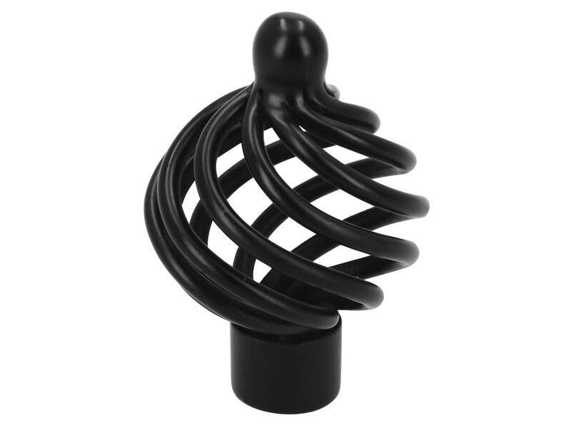 Meubelknop zwart Cage 40mm 40x40x57mm