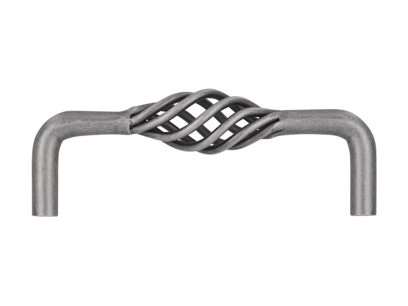 Meubelgreep antiek ijzer look Cage 96mm 104x20x38mm