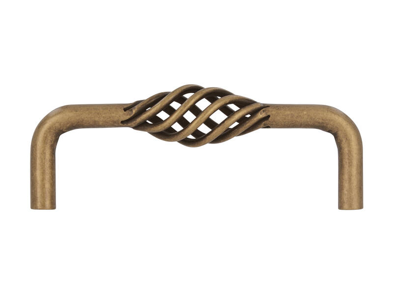 Meubelgreep brons look Cage 96mm 104x20x38mm