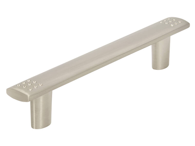 Meubelgreep RVS look recht 96mm 129x14x24mm