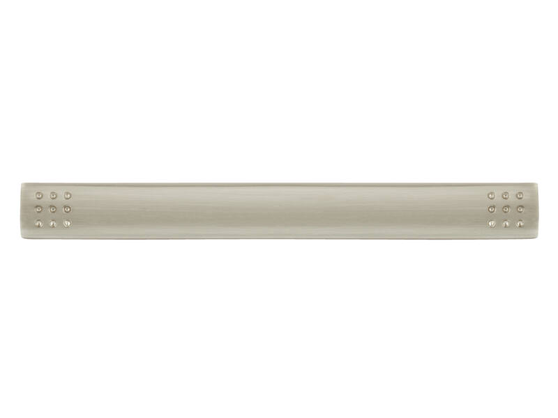 Meubelgreep RVS look recht 96mm 129x14x24mm
