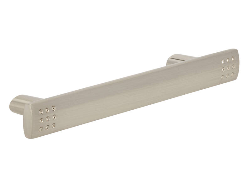 Meubelgreep RVS look recht 96mm 129x14x24mm
