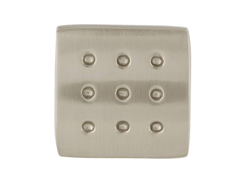 Meubelknop RVS look 20mm 20x20x24mm