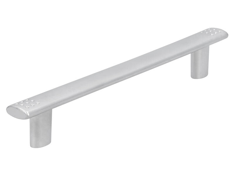 Meubelgreep mat chroom 128mm 161x14x24mm