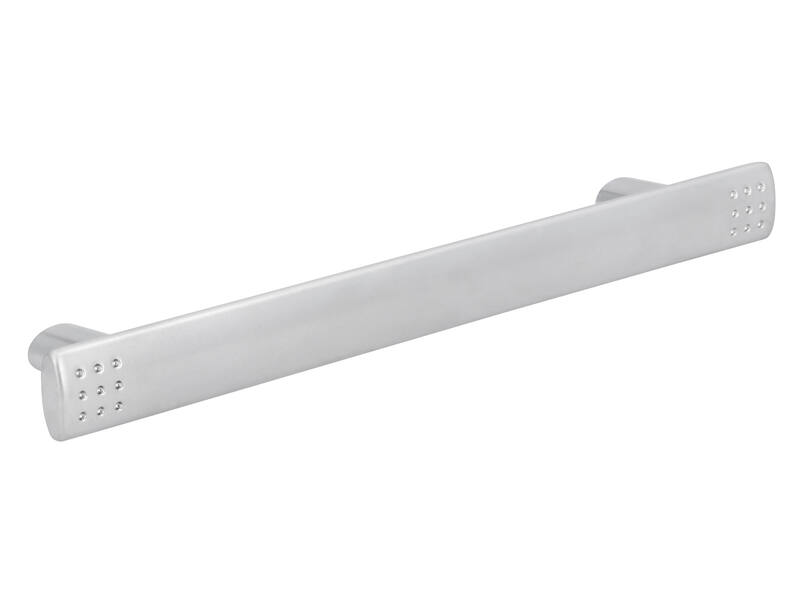 Meubelgreep mat chroom 128mm 161x14x24mm