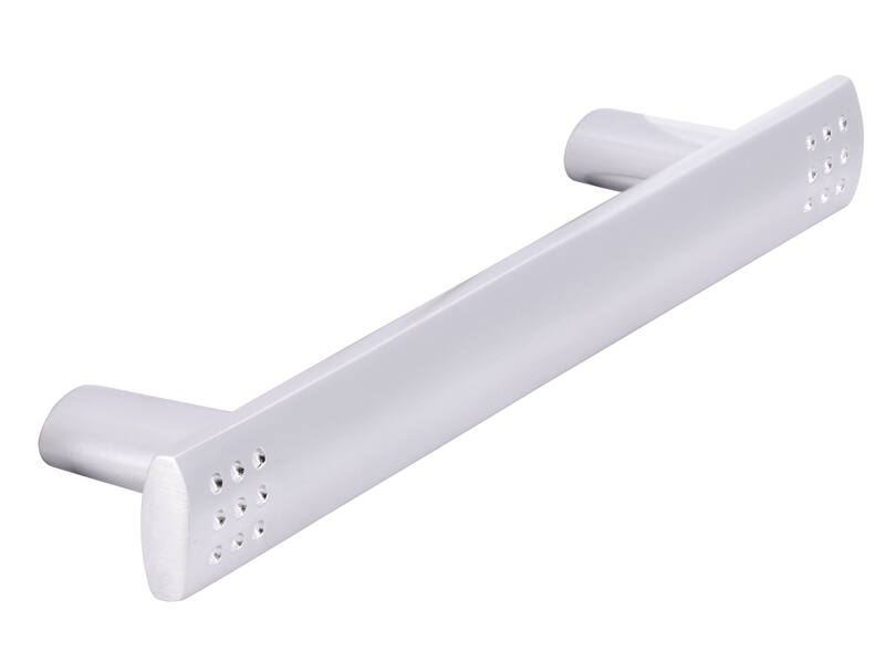Meubelgreep mat chroom recht 96mm 129x14x24mm