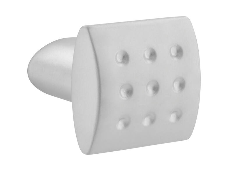 Meubelknop mat chroom 20mm 20x20x24mm