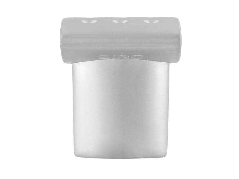 Meubelknop mat chroom 20mm 20x20x24mm