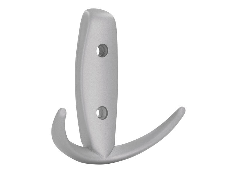 Jashaak aluminium look zamac dubbel 80x73x30mm