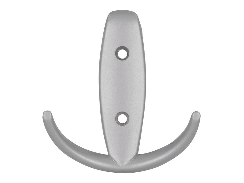 Jashaak aluminium look zamac dubbel 80x73x30mm