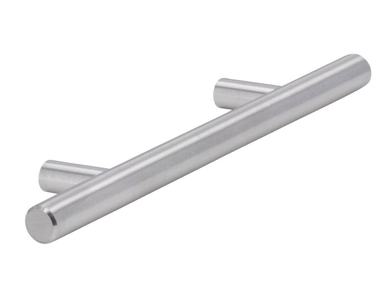 Meubelgreep RVS T-model 96mm 176x12x32mm