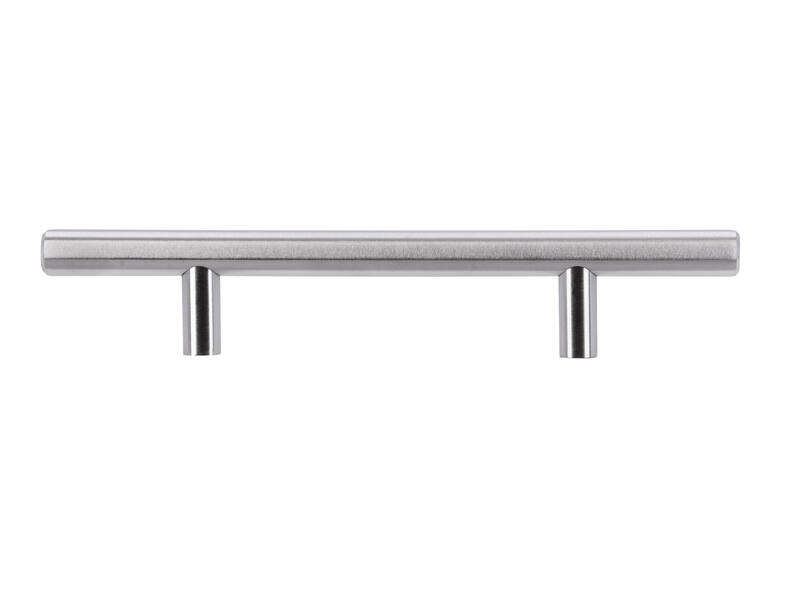 Meubelgreep RVS T-model 96mm 176x12x32mm
