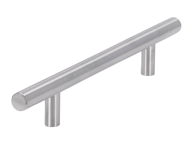 Meubelgreep RVS T-model 128mm 208x12x32mm