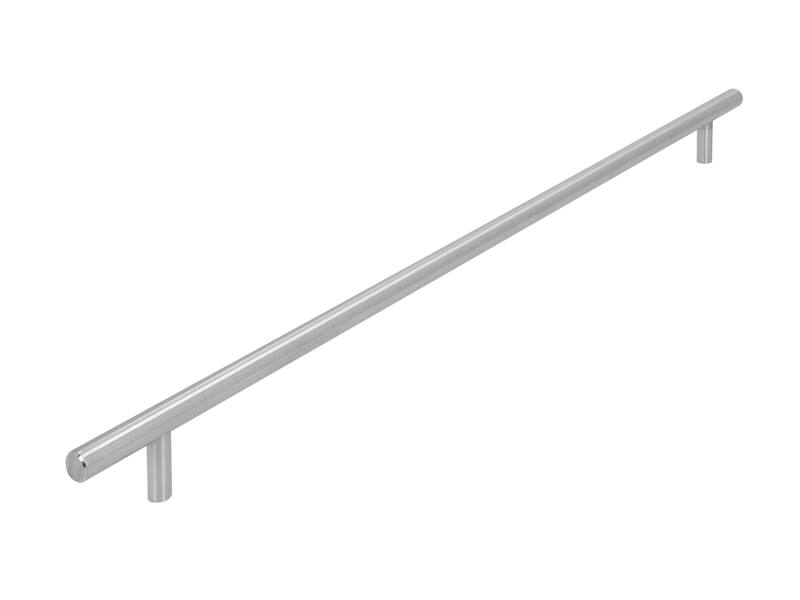 Meubelgreep RVS T-model 384mm met groef 452x10x31mm