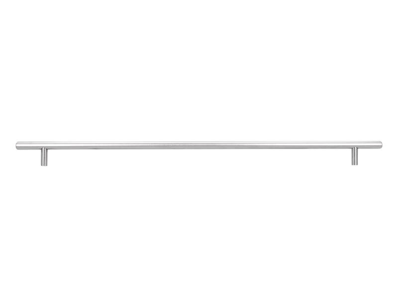 Meubelgreep RVS T-model 384mm met groef 452x10x31mm