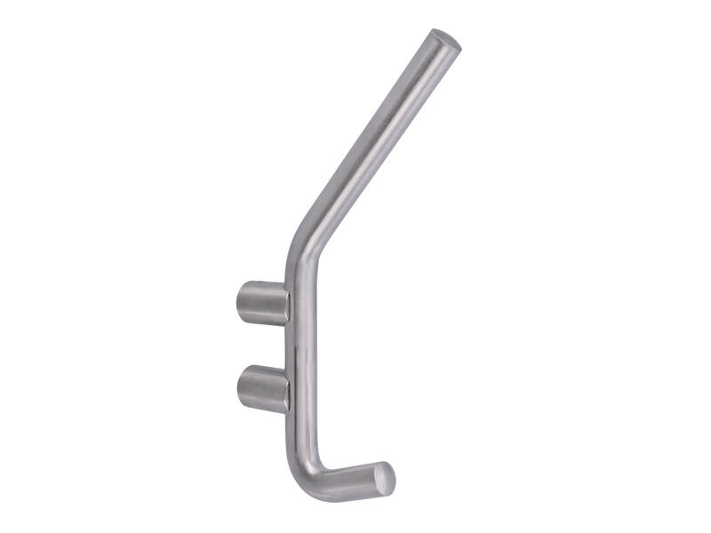 Kapstokhaak RVS enkel 161x17x92mm