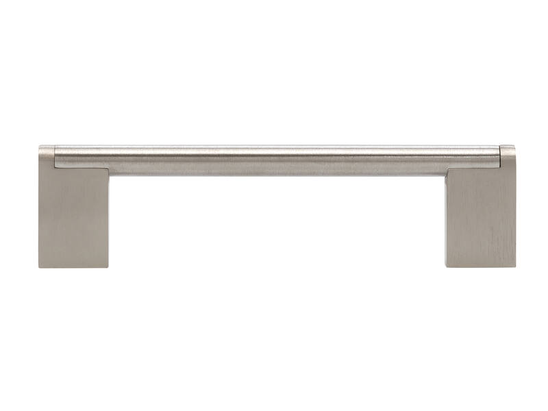 Meubelgreep RVS 128mm zamac voeten 148x10x38mm