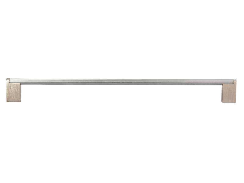 Meubelgreep RVS 352mm zamac voeten 372x10x38mm