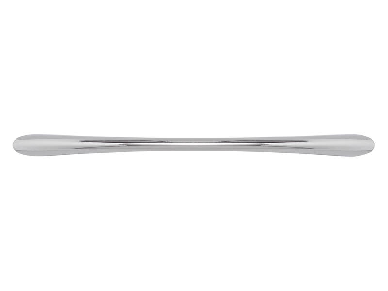 Meubelgreep chroom boog 128mm 163x10x28mm