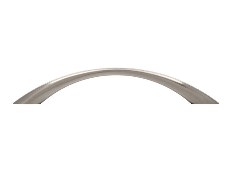 Meubelgreep RVS look boog 128mm 163x10x28mm
