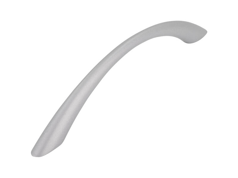 Meubelgreep aluminium look boog 128mm 163x10x28mm