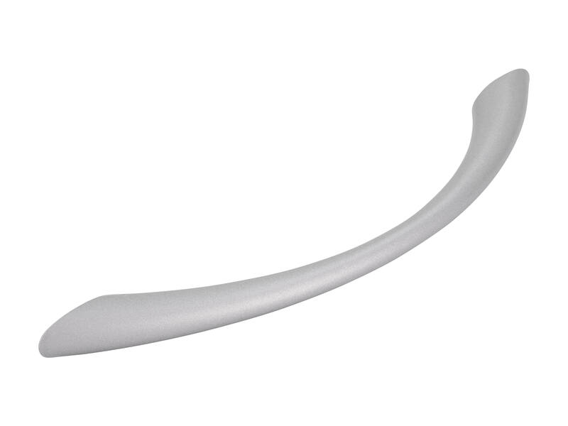 Meubelgreep aluminium look boog 128mm 163x10x28mm
