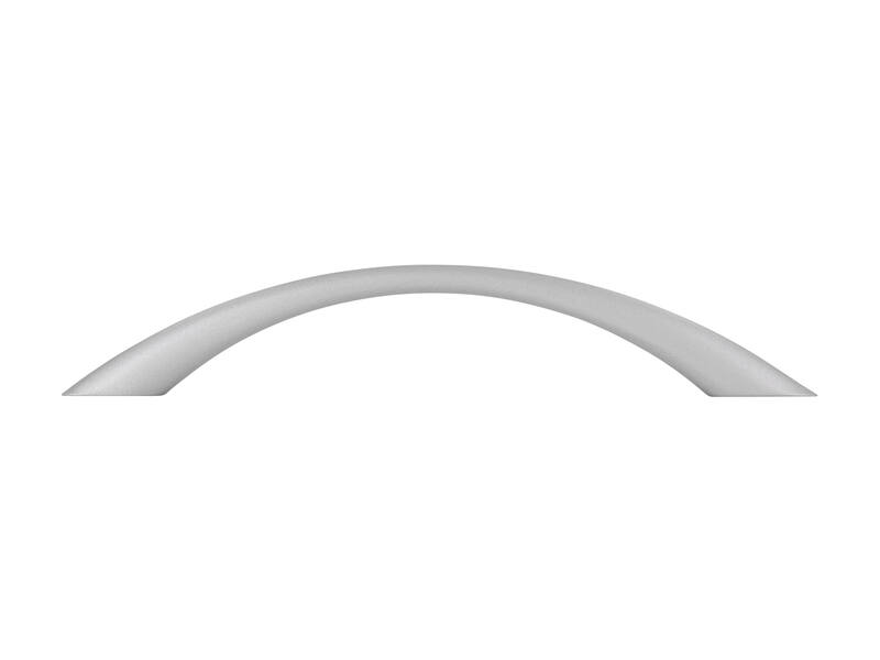 Meubelgreep aluminium look boog 128mm 163x10x28mm