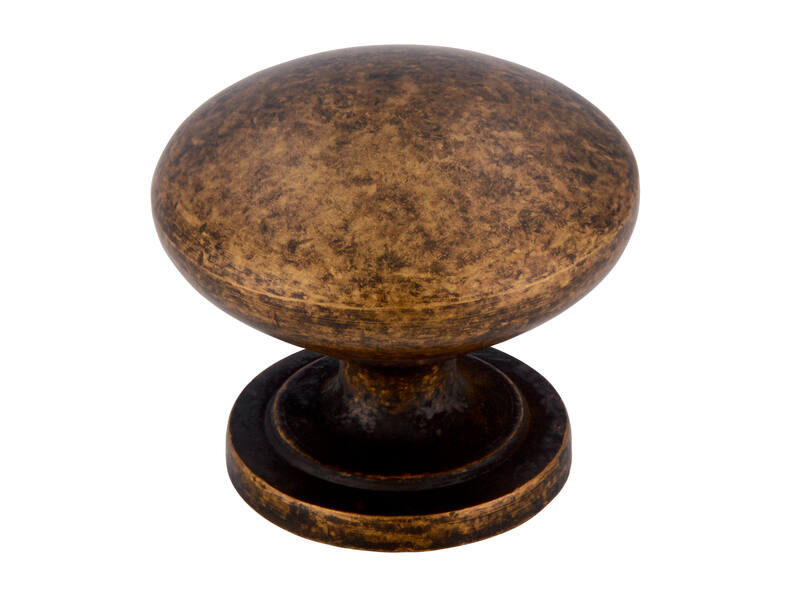 Meubelknop brons look 33mm 32x32x28mm