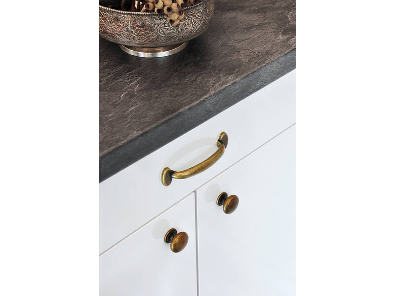 Meubelknop brons look 33mm 32x32x28mm
