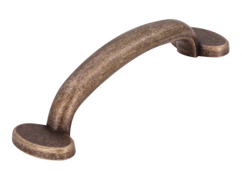 Meubelgreep brons look 96mm 129x30x27mm