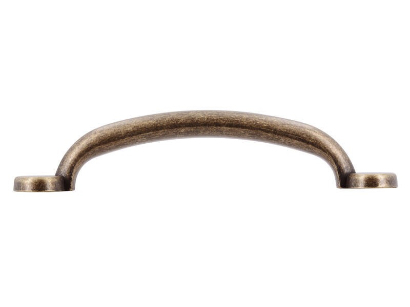 Meubelgreep brons look 96mm 129x30x27mm