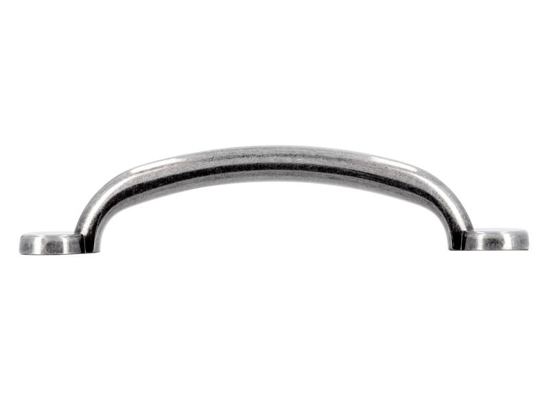Meubelgreep antiek zilver look 96mm 129x30x27mm