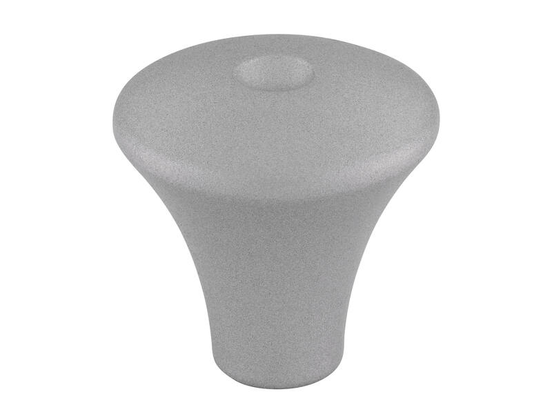 Meubelknop aluminium look 24mm 24x24x24mm