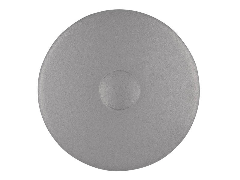 Meubelknop aluminium look 24mm 24x24x24mm
