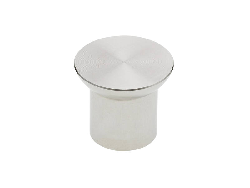 Meubelknop RVS Solid 25mm 25x25x21mm