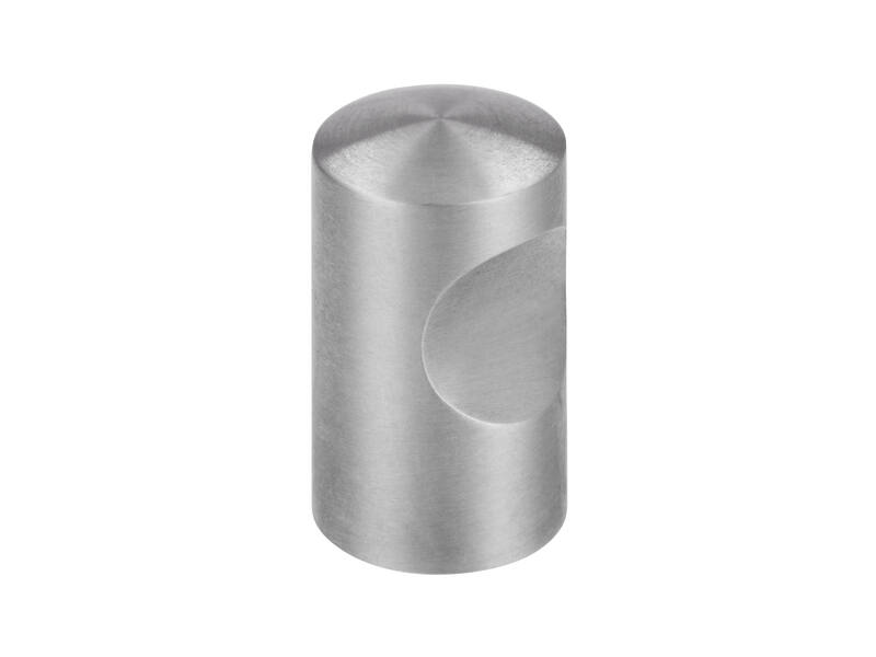 Meubelknop RVS 15mm 15x15x26mm