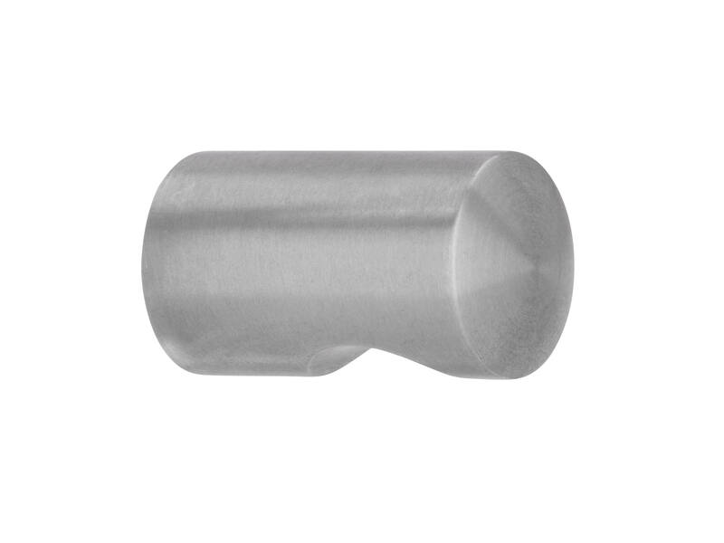 Meubelknop RVS 15mm 15x15x26mm