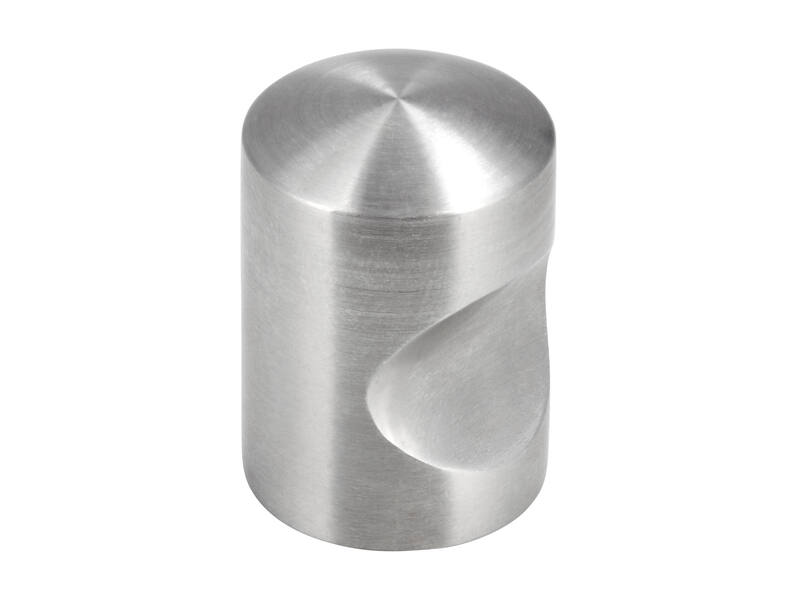 Meubelknop RVS 20mm 20x20x28mm