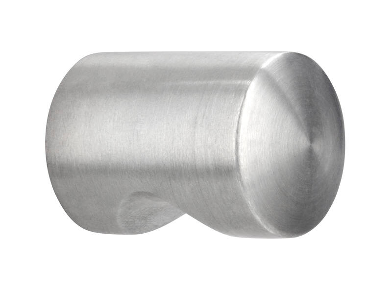 Meubelknop RVS 20mm 20x20x28mm