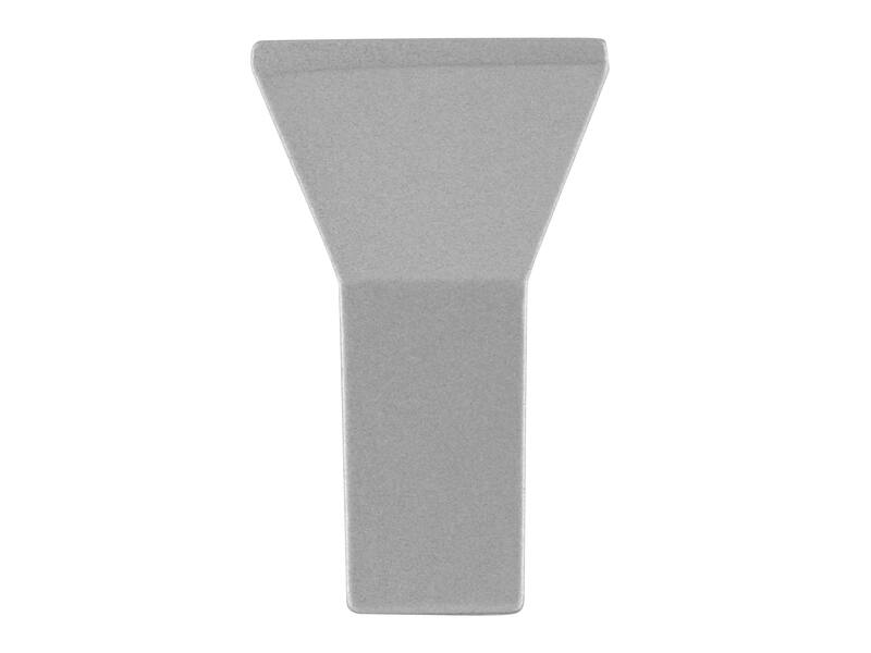 Meubelknop aluminium look 16mm 15x15x24mm