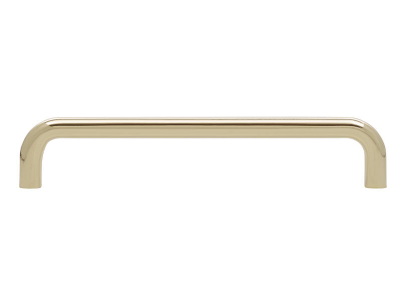 Meubelgreep vermessingd U-model 128mm 136x8x27mm