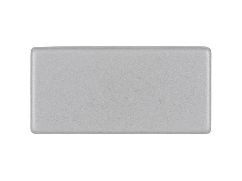 Meubelknop aluminium look 29mm 29x14x24mm