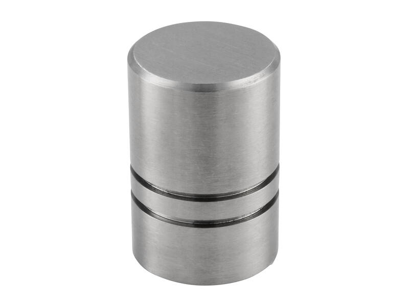 Meubelknop RVS 18mm 18x18x27mm